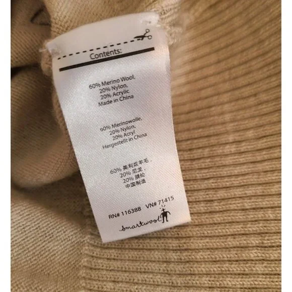 Smartwool Women’s Crew Neck Sweater Merino Wool Blend Striped Sleeves Size S - Picture 4 of 9